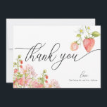 Strawberry | Summer Bridal Shower  Thank You Card<br><div class="desc">Strawberry | Summer Bridal Shower Thank You Cards.</div>