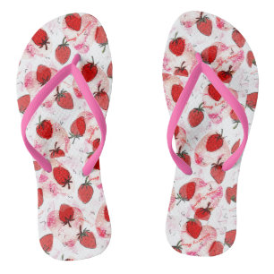 Strawberry Summer Flip Flops
