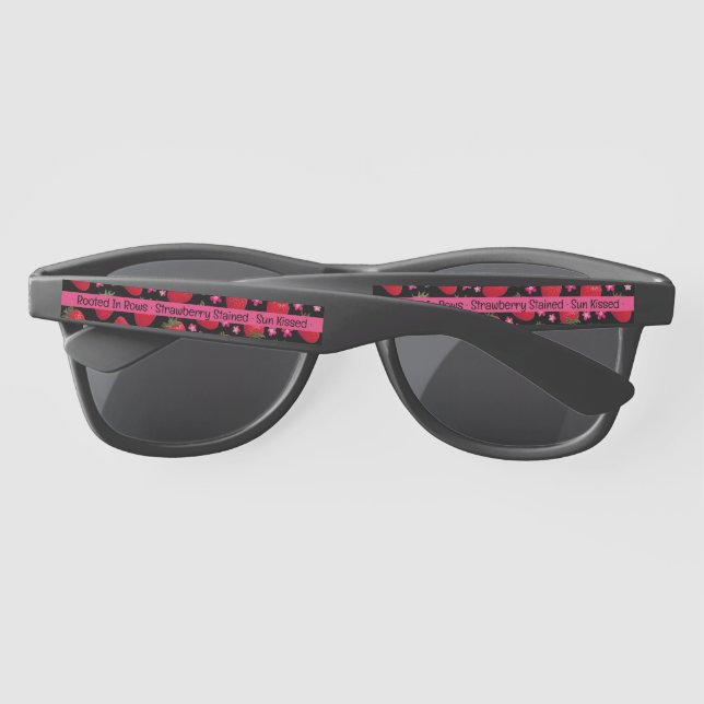 Strawberry Sunglasses With Summer Patch Phrase (Back)