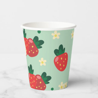 Strawberry Sweet Birthday Party Paper Cups