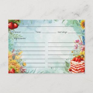 Strawberry Sweet Treat Recipe Card