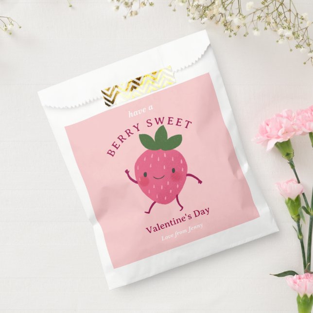 Strawberry Sweet Valentine  Favour Bag (Sealed)