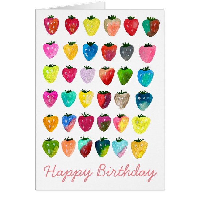 Strawberry sweetness cute fruit watercolor (Front)