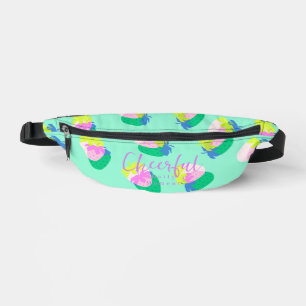 Strawberry Teal Fanny Pack
