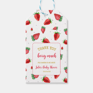Strawberry Thank You Berry Much  Gift Tags