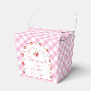 Strawberry Thank You Berry Much Wavy Favor Box