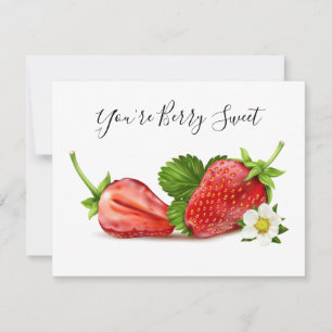 Strawberry Thank You Card