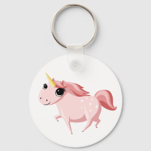 Strawberry the Pink Unicorn Keychain
