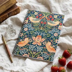 Strawberry Thief Artistic William Morris Notebook