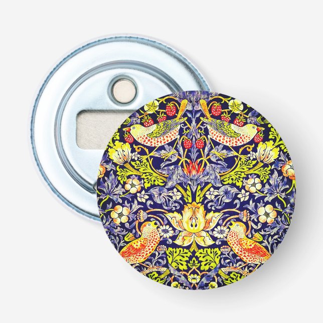Strawberry Thief Birds William Morris Bottle Opener (Front)