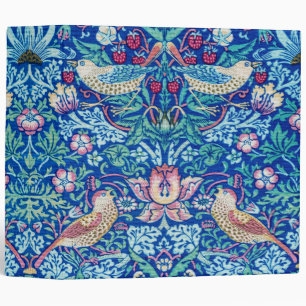 Strawberry Thief Blue, William Morris 3 Ring Binde Binder