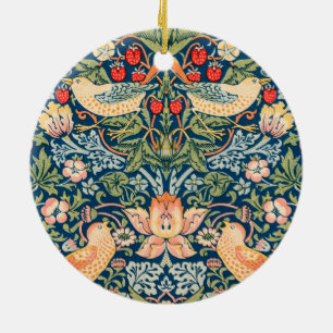 Strawberry Thief (by William Morris) Ceramic Ornament