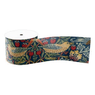 Strawberry Thief by William Morris Grosgrain Ribbon