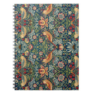 Strawberry Thief by William Morris Notebook