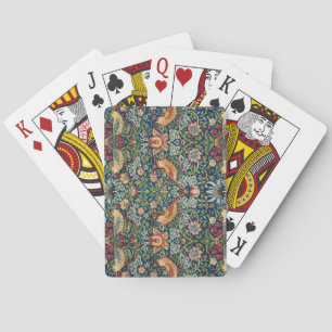 Strawberry Thief by William Morris Playing Cards