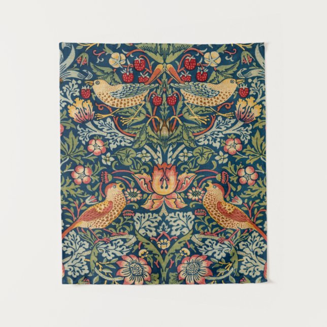 Strawberry Thief by William Morris Tapestry (Front)