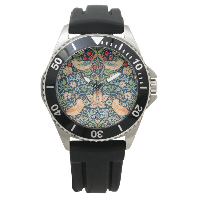 Strawberry Thief (by William Morris) Watch (Front)