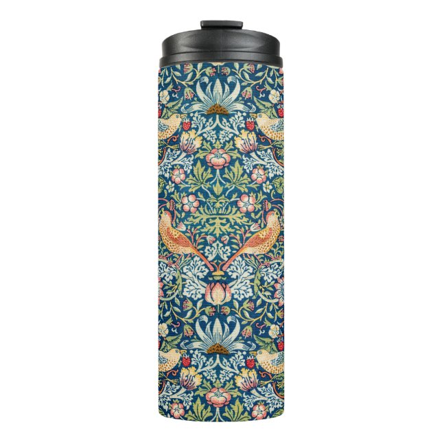 Strawberry thief - Design of William Morris Thermal Tumbler (Front)