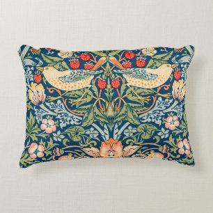 Strawberry Thief ,Famous Painting Accent Pillow