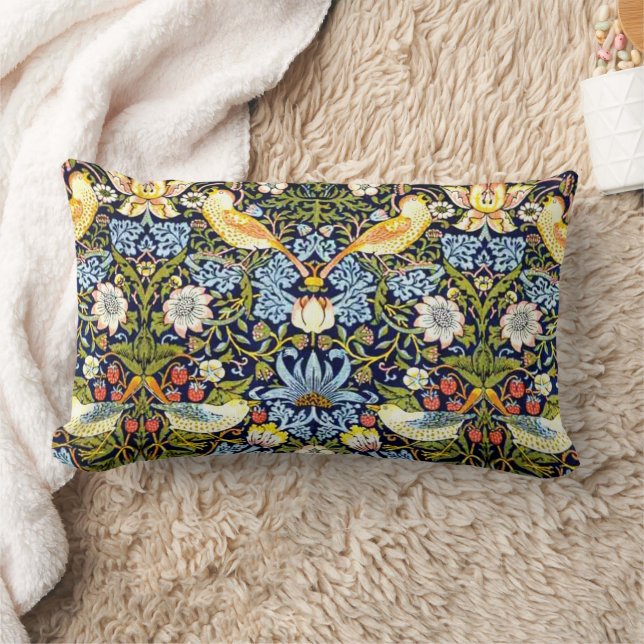 Strawberry Thief, famous pattern, Lumbar Pillow (Blanket)
