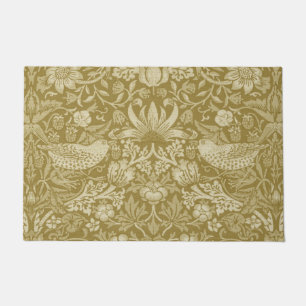 Strawberry Thief Gold, William Morris Doormat