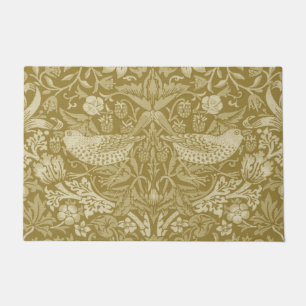 Strawberry Thief Gold, William Morris Doormat