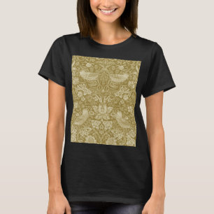 Strawberry Thief Gold, William Morris T-Shirt