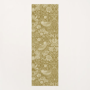 Strawberry Thief Gold, William Morris Yoga Mat