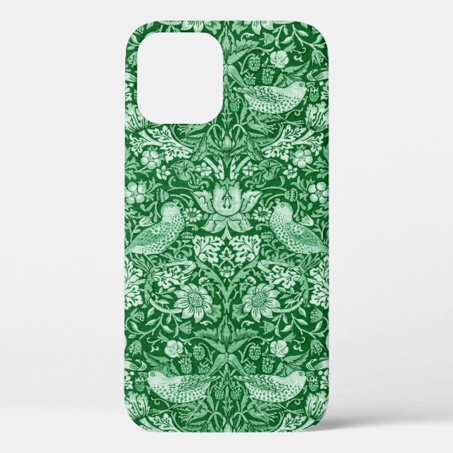 Strawberry Thief Green, William Morris Case-Mate iPhone Case (Back)