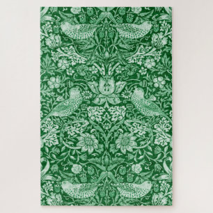 Strawberry Thief Green, William Morris Jigsaw Puzzle