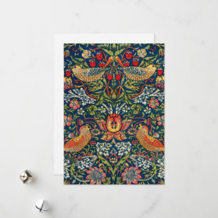 Strawberry Thief, Infinity Dots by After Morris Holiday Card