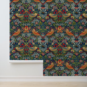 Strawberry Thief, Infinity Dots by After Morris Wallpaper