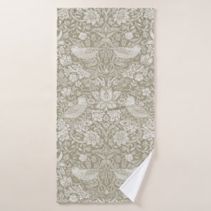 Strawberry Thief Ivory, William Morris Bath Towel