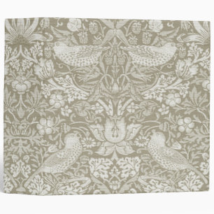 Strawberry Thief Ivory, William Morris Binder