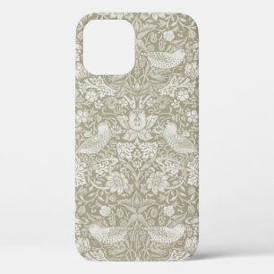 Strawberry Thief Ivory, William Morris iPhone 12 Case