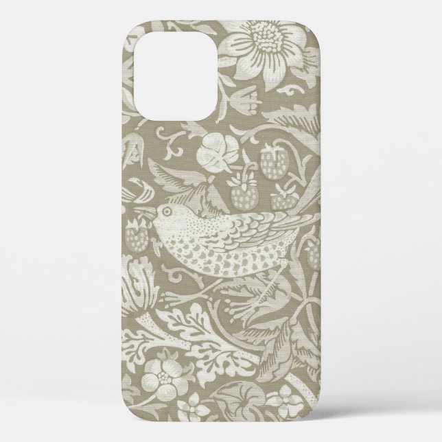 Strawberry Thief Ivory, William Morris Case-Mate iPhone Case (Back)