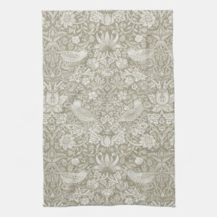 Strawberry Thief Ivory, William Morris Kitchen Towel