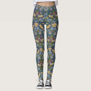 Strawberry thief pattern  William Morris  Leggings