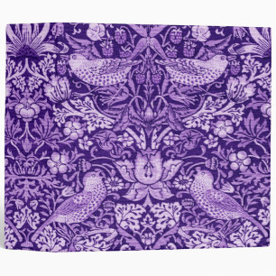 Strawberry Thief Purple, William Morris Binder