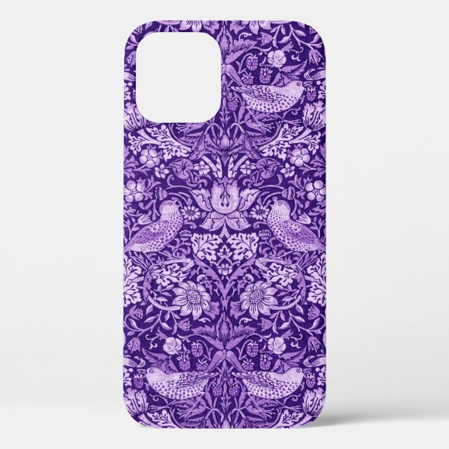 Strawberry Thief Purple, William Morris Case-Mate iPhone Case (Back)