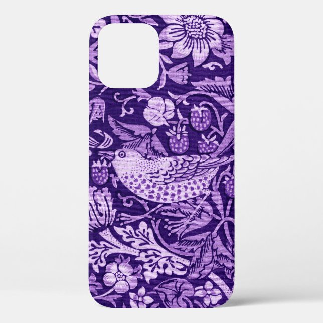 Strawberry Thief Purple, William Morris Case-Mate iPhone Case (Back)