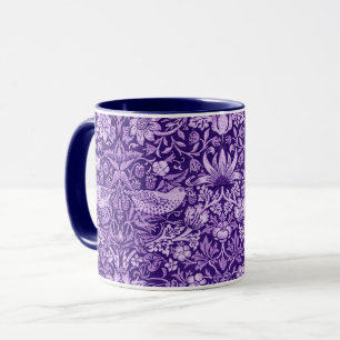 Strawberry Thief Purple, William Morris Mug