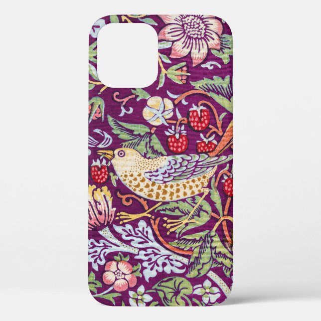 Strawberry Thief Red, William Morris Case-Mate iPhone Case (Back)