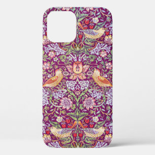 Strawberry Thief Red, William Morris iPhone 12 Case