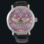 Strawberry Thief Red, William Morris Watch<br><div class="desc">William Morris (24 March 1834 – 3 October 1896) was a British textile designer, poet, novelist, translator, and socialist activist associated with the British Arts and Crafts Movement. He was a major contributor to the revival of traditional British textile arts and methods of production. His literary contributions helped to establish...</div>