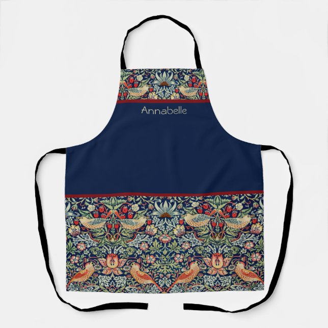 Strawberry Thief William Morris Apron (Front)