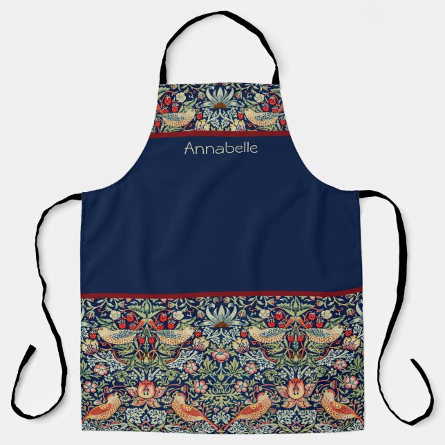 Strawberry Thief William Morris Apron (Front)