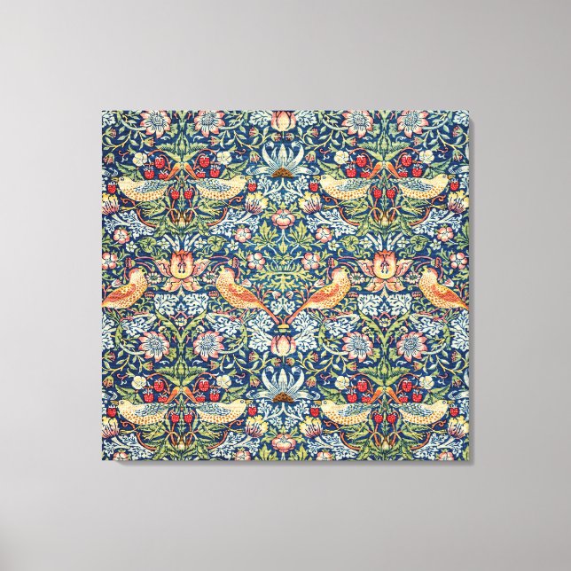 Strawberry Thief William Morris Art Canvas (Front)