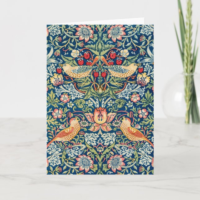Strawberry Thief, William Morris Card (Front)