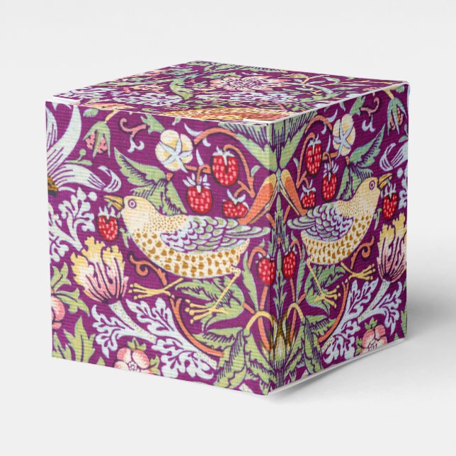 Strawberry Thief, William Morris Favor Box (Front Side)